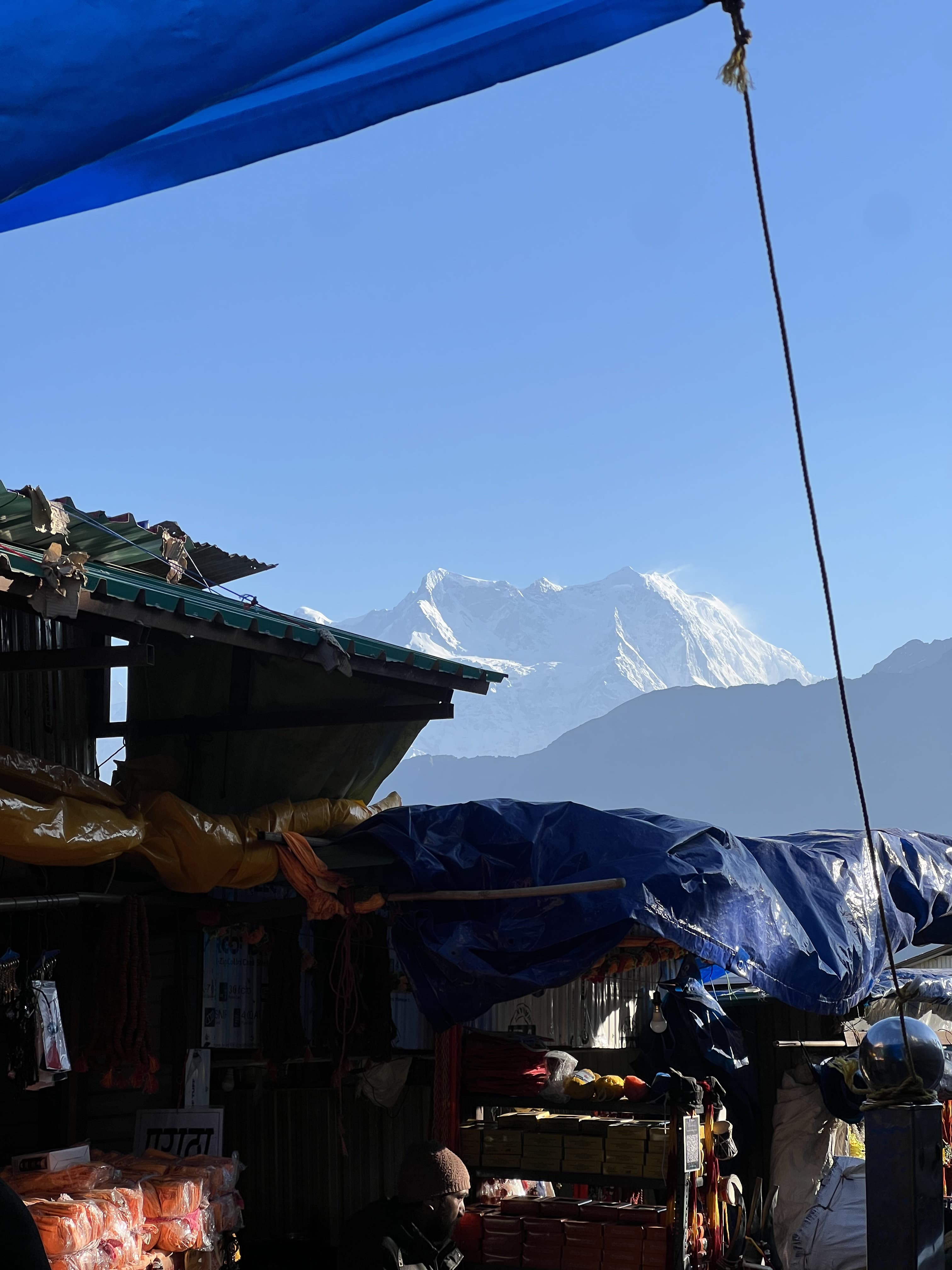 Village View of Himalayas