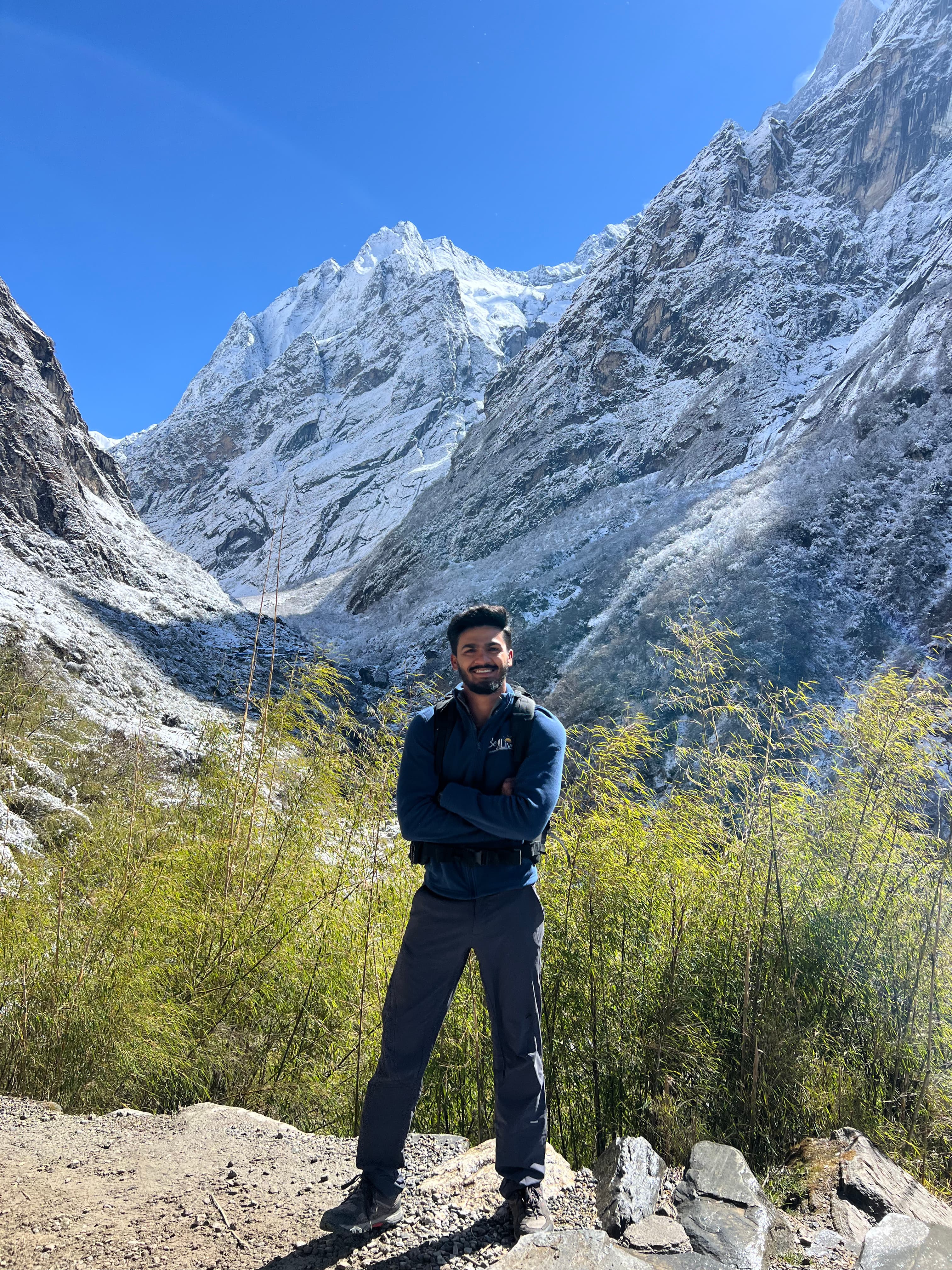 Nishikant in the mountains
